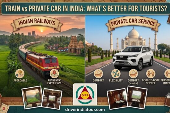train vs private car in india
